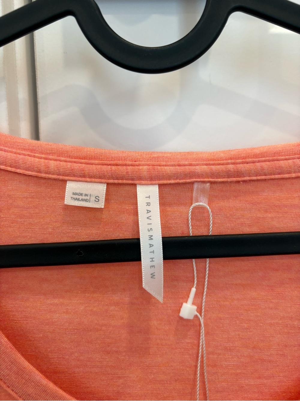NWT Travis Mathew Coral-Orange Long-Sleeve Cropped Tee - Picture 3 of 7
